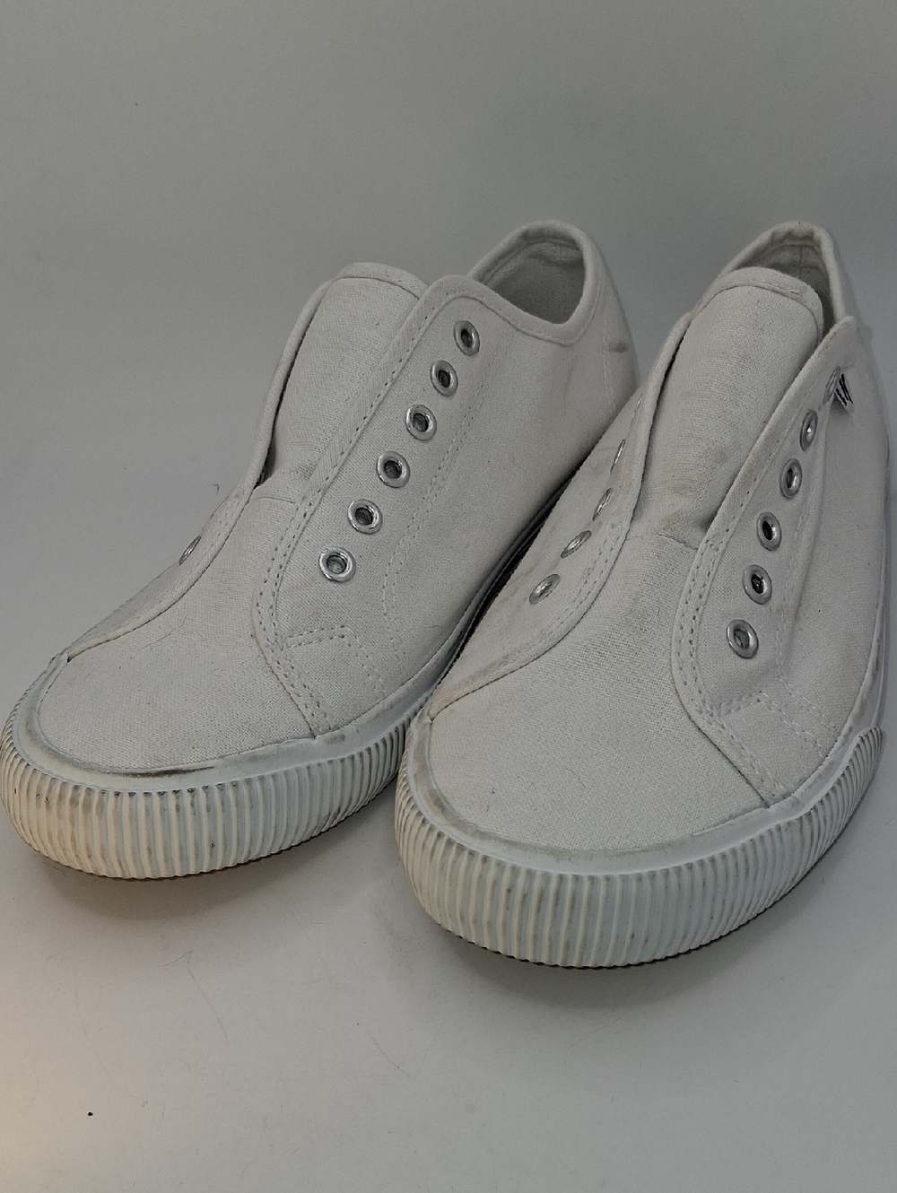 Hurley White Slip-On Canvas Sneakers